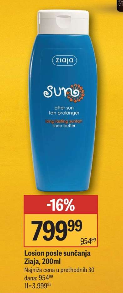 Losion posle sunčanja Ziaja 200ml
