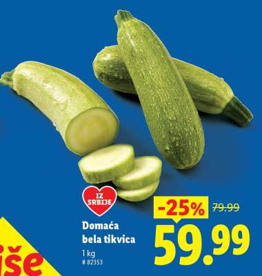 Domaća bela tikvica
