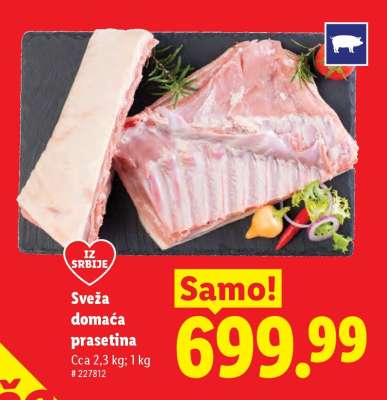Sveža domaća prasetina