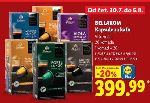 Bellarom Kapsule za kafu