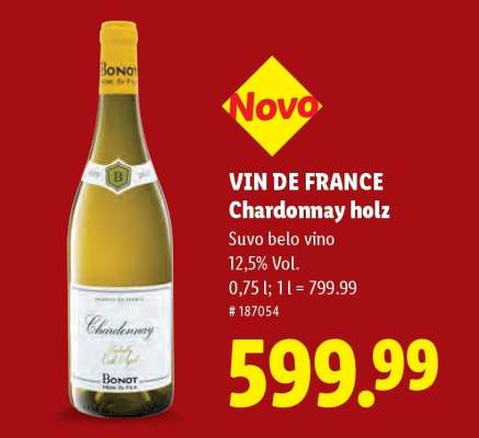 VIN DE FRANCE Chardonnay holz