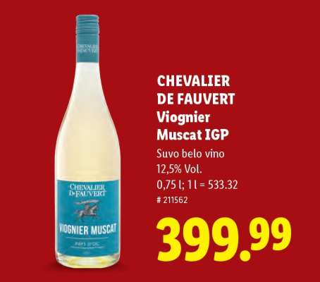 Chevalier de Fauvert Viognier Muscat IGP