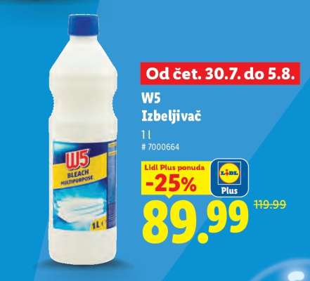 W5 Izbeljivač