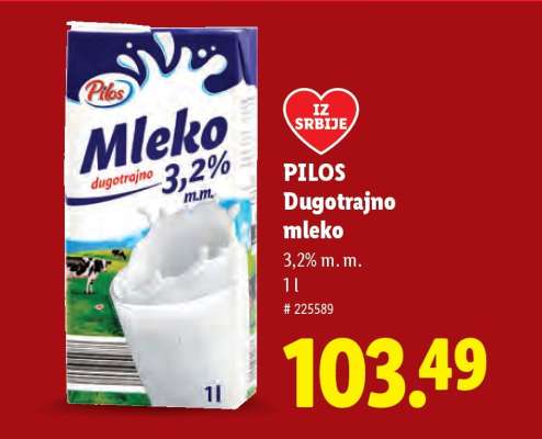 Pilos Dugotrajno mleko