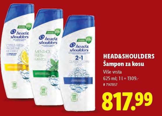 Head&Shoulders Šampon za kosu