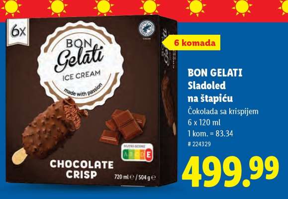 Bon Gelati Sladoled na štapiću