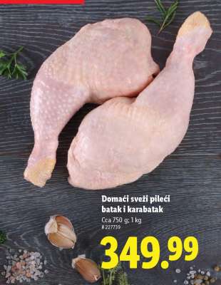 Domácí sveži pileći batak i karabatak