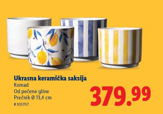 Ukrasna keramička saksija