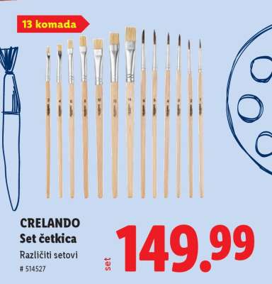 Crelando Set četkica
