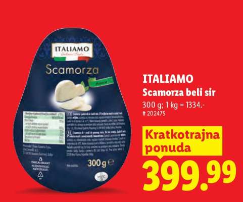 ITALIAMO Scamorza beli sir