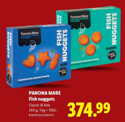 PANONA MARE Fish nuggets
