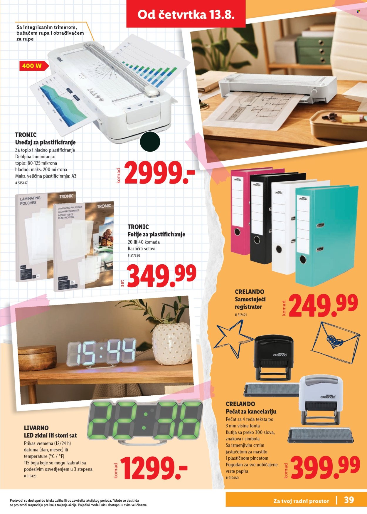 Lidl katalog. Stranica 39