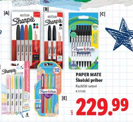 PAPER MATE Školski pribor