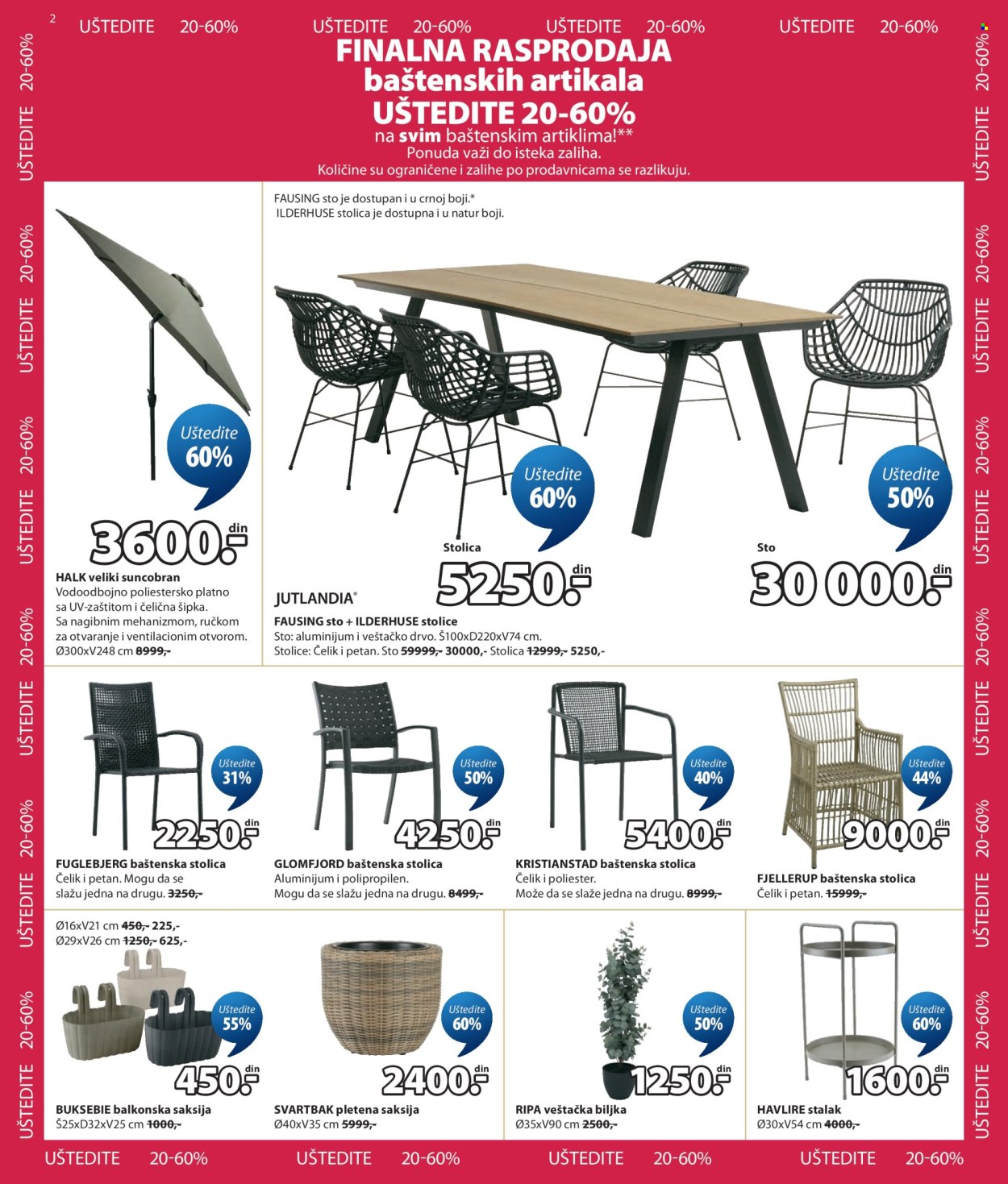 JYSK katalog - 29.07.2026 - 01.09.2026. Stranica 2