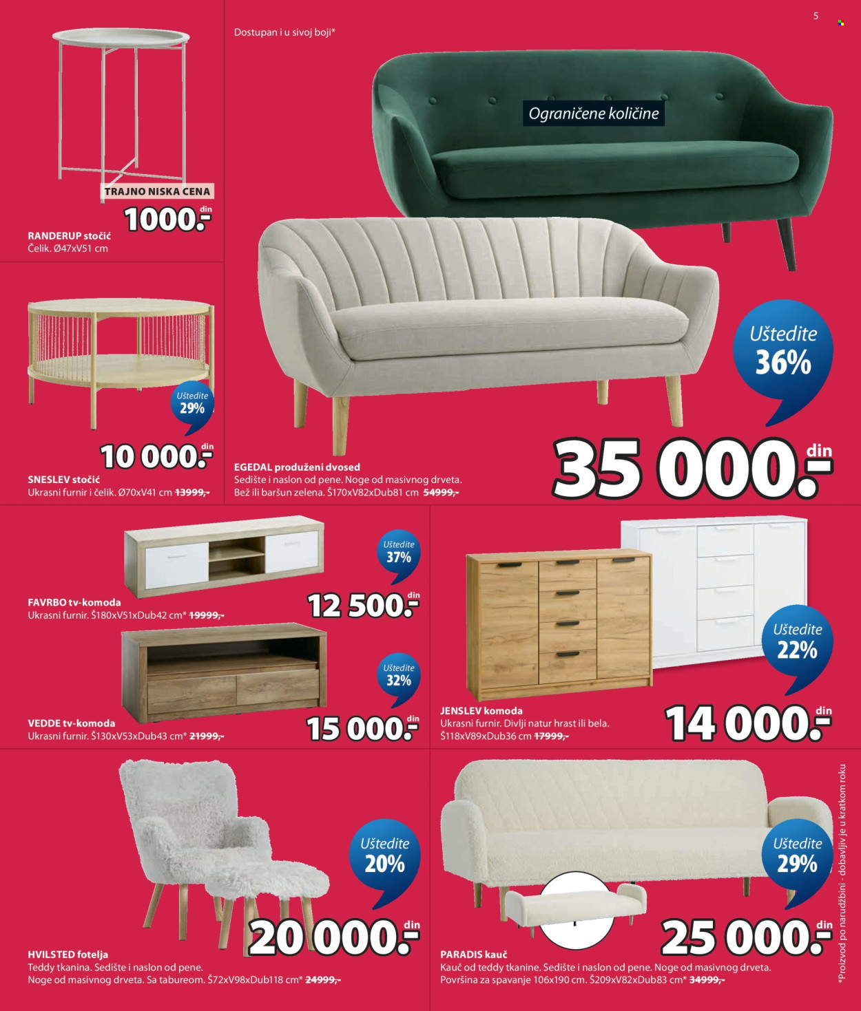 JYSK katalog - 29.07.2026 - 01.09.2026. Stranica 5