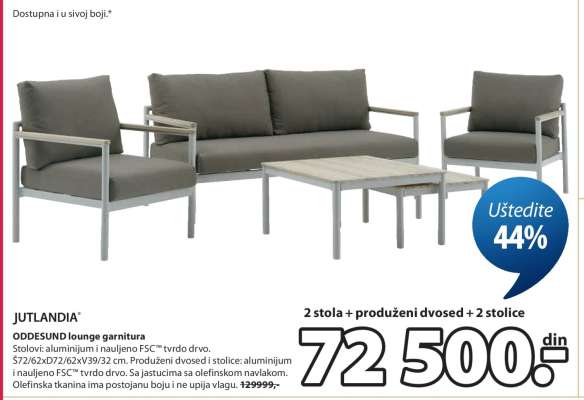 JUTLANDIA ODDESUND lounge garnitura