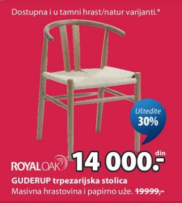 GUDERUP trpezarijska stolica