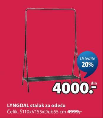 LYNGDAL STALAK ZA ODEĆU