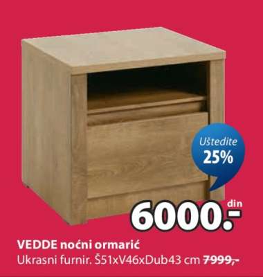 VEDDE NOĆNI ORMARIĆ