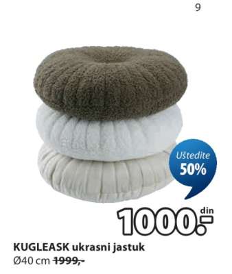 KUGLEASK UKRASNI JASTUK