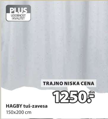 HAGBY TUŠ-ZAVESA