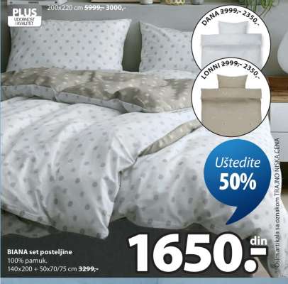 BIANA SET POSTELJINE