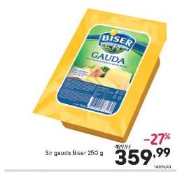 Sir gauda Biser 250 g