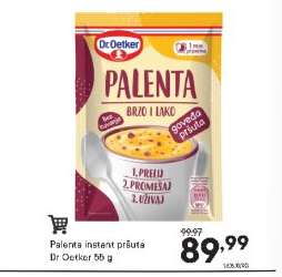 Palenta instant pršuta