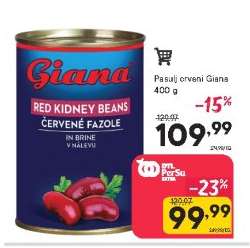 Pasulj crveni Giana 400 g