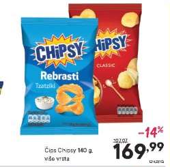 Čips Chipsy 140 g