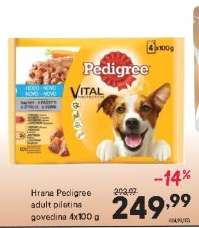 Hrana Pedigree adult piletina govedina 4x100 g