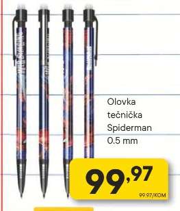 Olovka tehnička Spiderman 0.5 mm