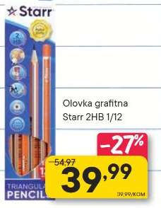 Olovka grafitna Starr 2hb 1/12