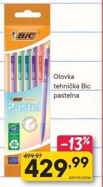 Olovka tehnička Bic pastelna