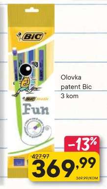 Olovka patent Bic 3 kom
