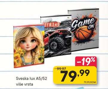 Sveska lux A5/52