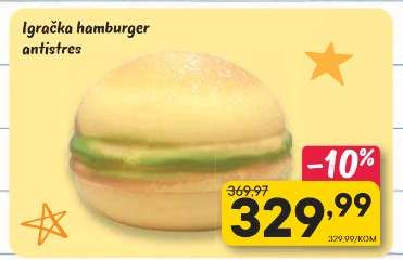 Igračka hamburger antistres