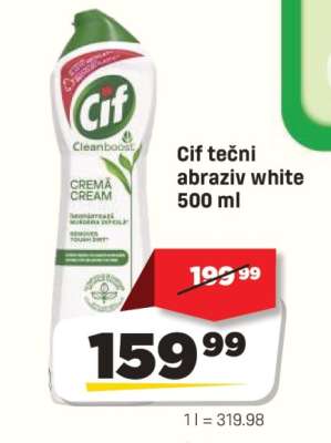 Cif tečni abraziv white 500 ml