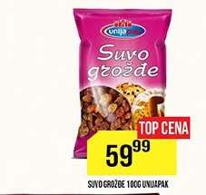 Suvo grožđe 100g Unijapack