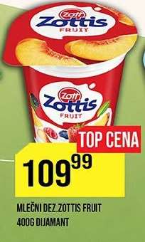 MLEČNI DEZ.ZOTTIS FRUIT