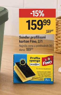 Sunder profilisani karton Fino, 2/1