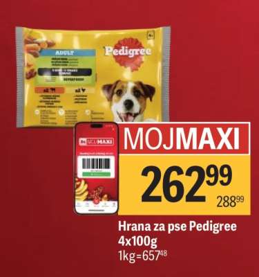 Hrana za pse Pedigree 4x100g