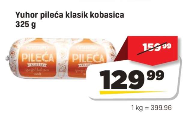Yuhor pileća klasik kobasica