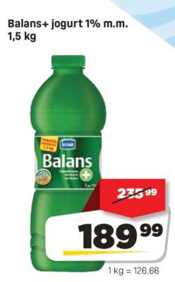 Balans + Jogurt 1 % m.m 1,5 kg