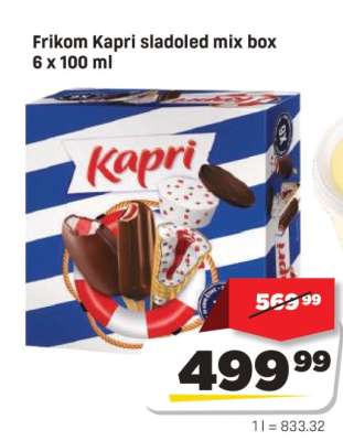 Frikom Kapri sladoled mix box