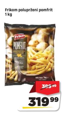 Frikom poluprženi pomfrit 1 kg