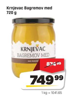 Krnjevac bagremov med 720 g