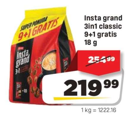 Insta grand 3in1 classic 9+1 gratis 18 g