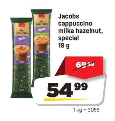 Jacobs cappuccino milka hazelnut, special 18 g