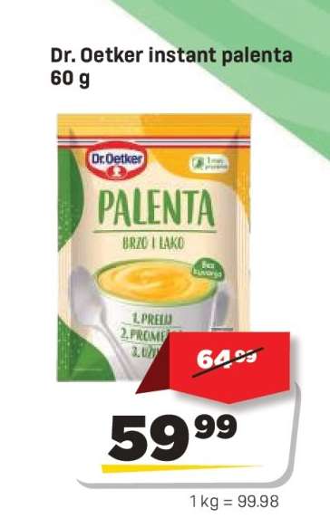 Dr.Oetker Instant palenta 60 g